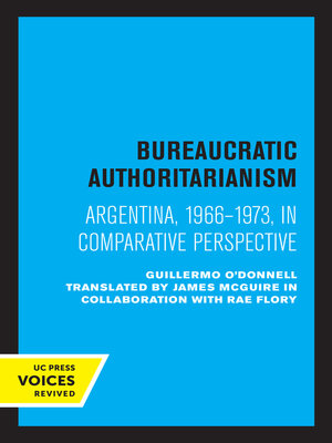 cover image of Bureaucratic Authoritarianism